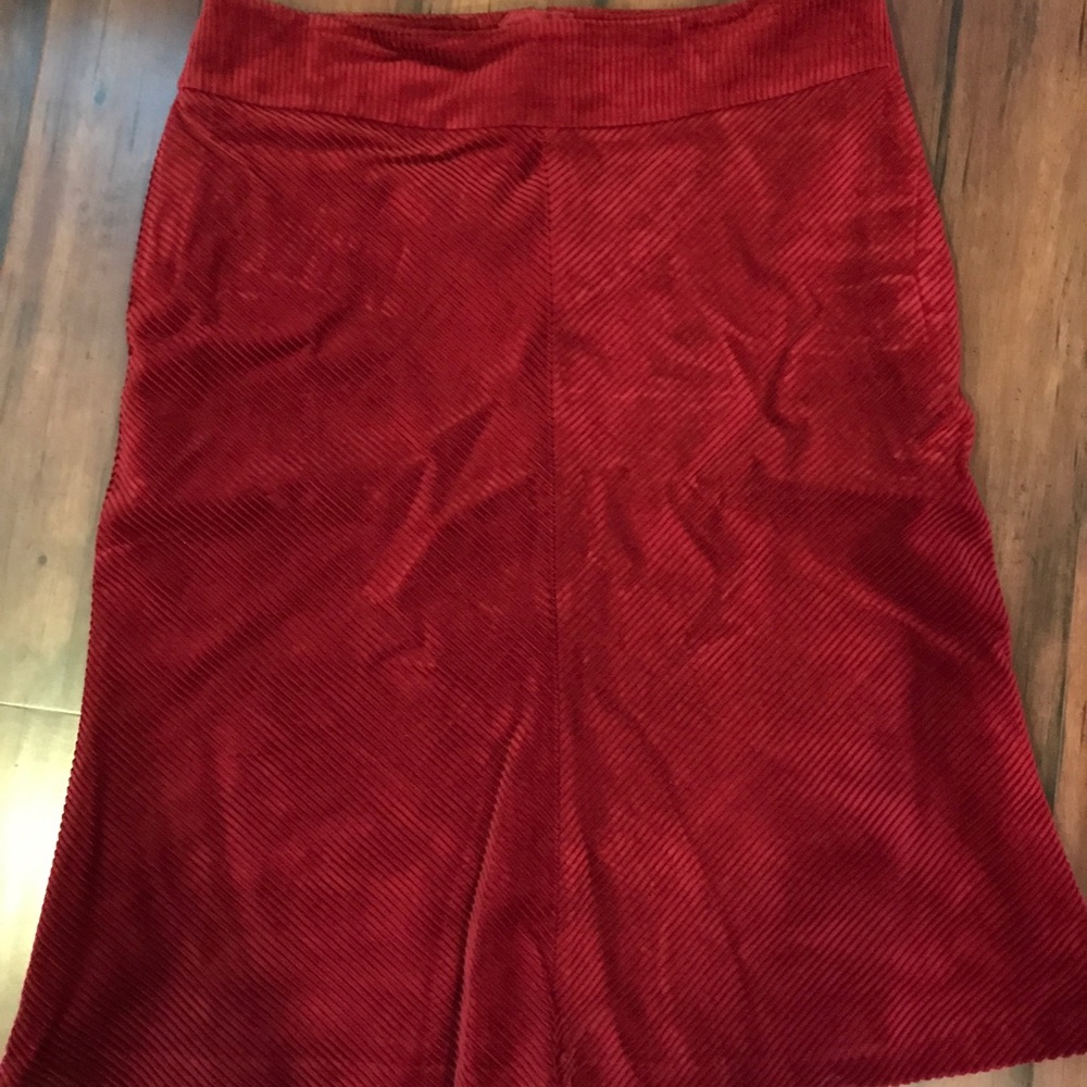 Red Velvet Skirt